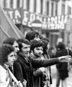 Tonino Miccich&egrave; (in primo piano), Franco Platania (il terzo) e Calogero "Lillo" Montana